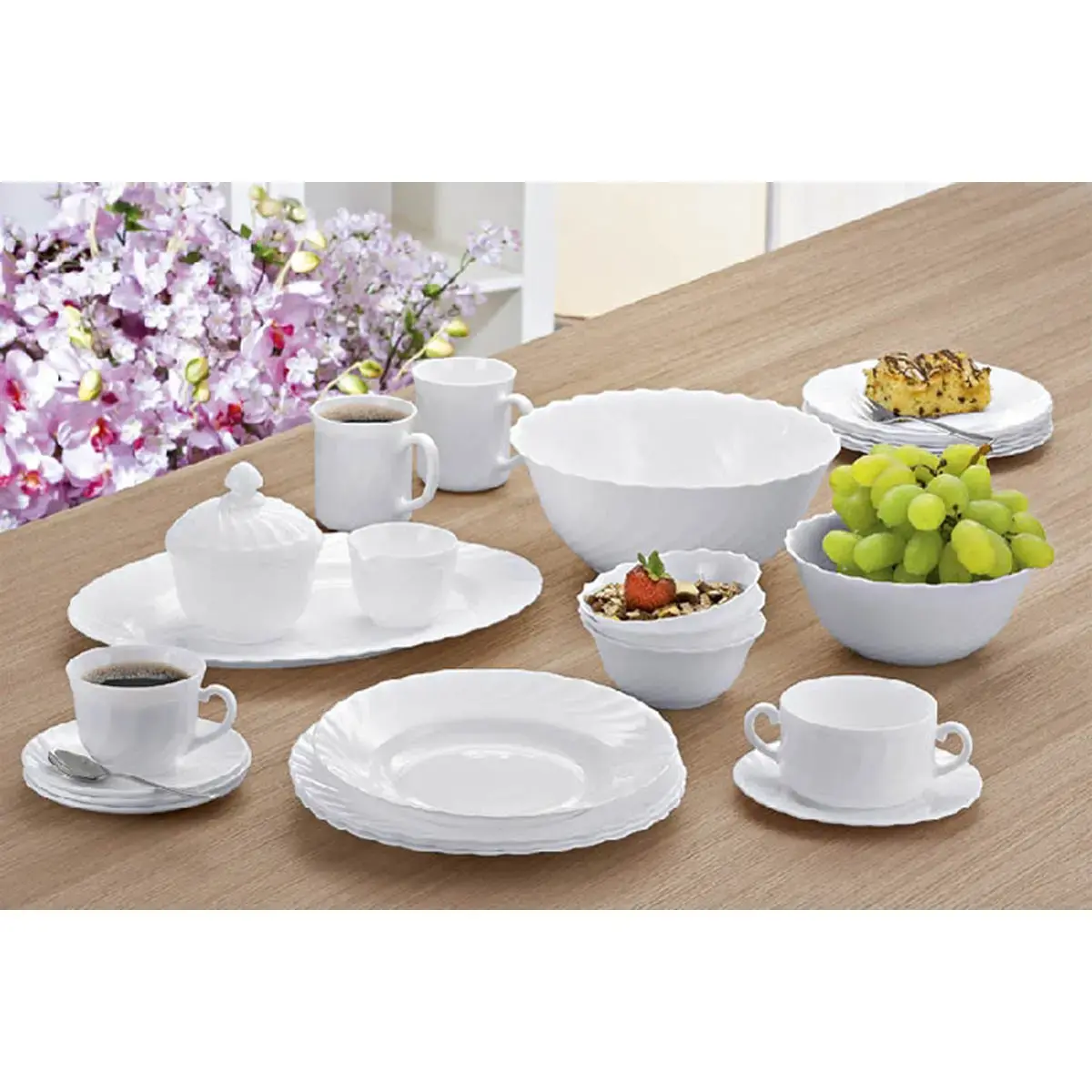 Tasse à café TRIANON, 0,22 l, blanc - Esmeyer