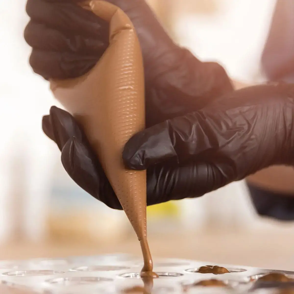 Poche à douille HDPE, gaufrée, transparent - Hygonorm