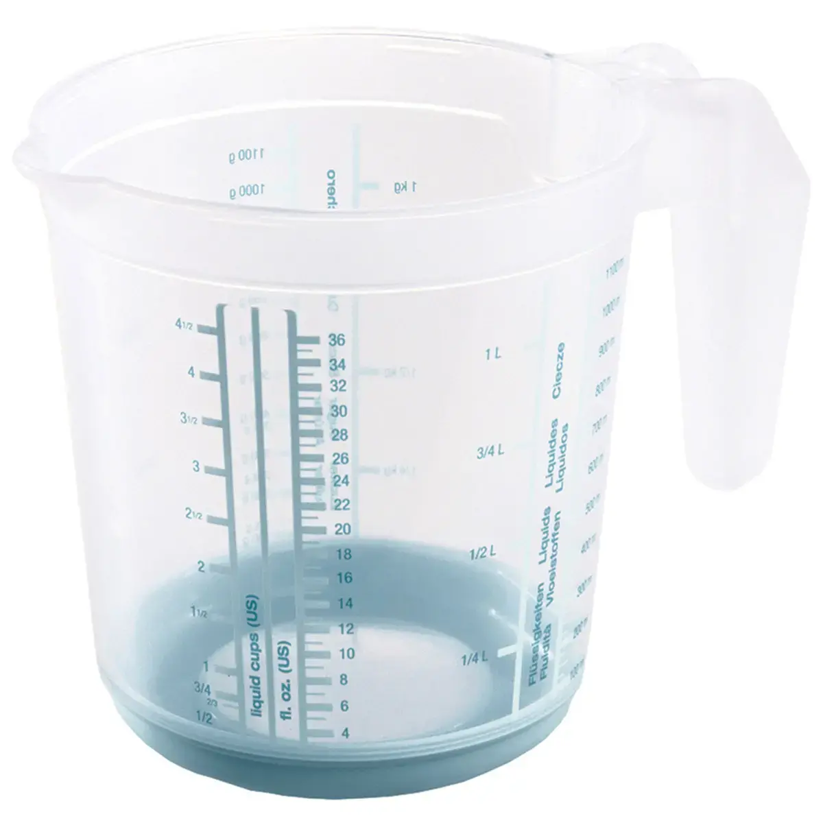 Broc gradué 'massimo', 1,5 litre - Blanc/bleu - Keeeper