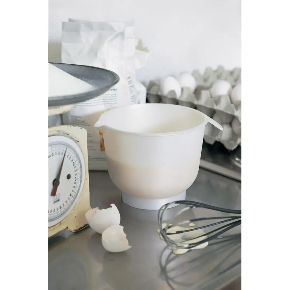 Bol m&eacute;langeur, 1,5 litre, blanc - Gastromax 