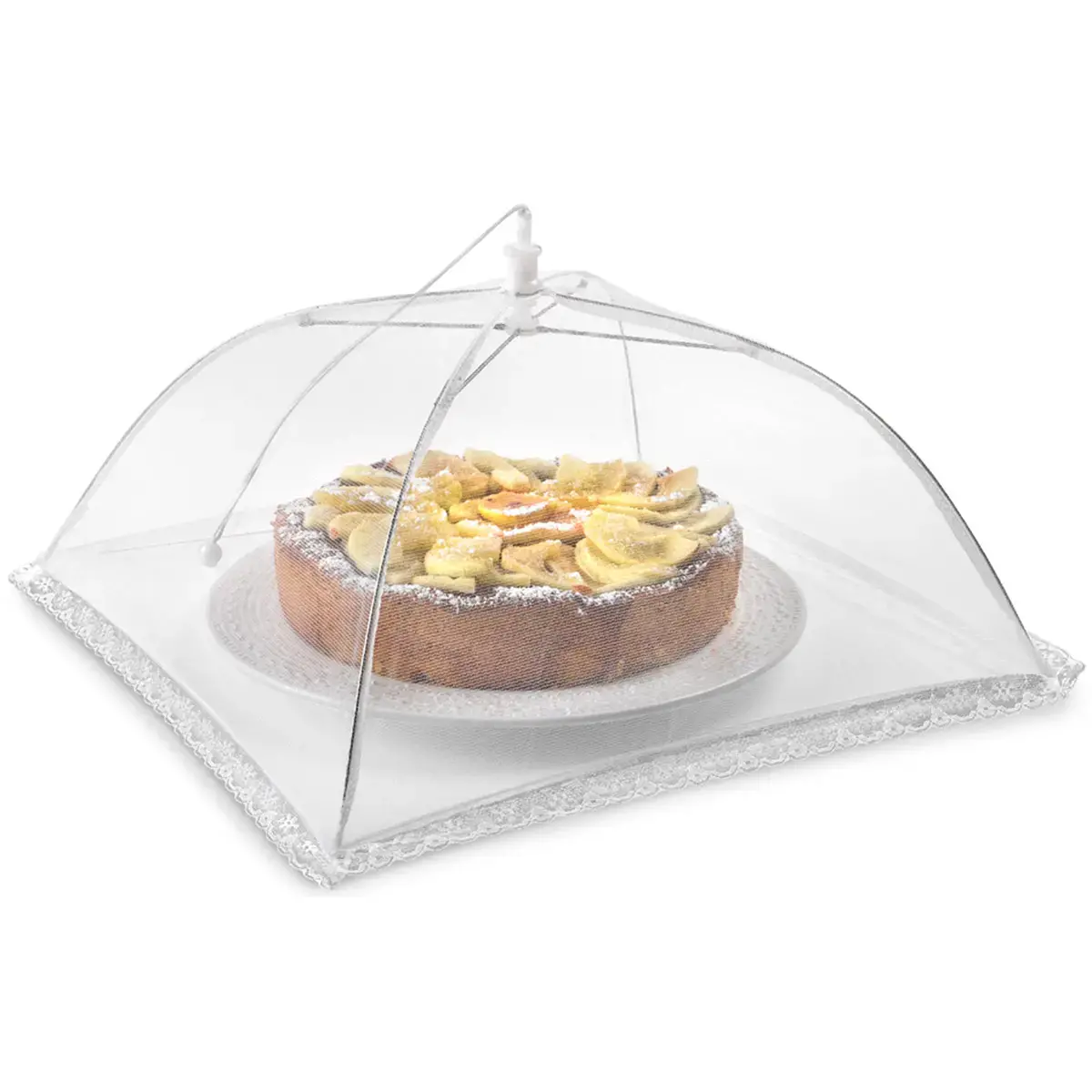 Cloche alimentaire, carrée, 350 mm, blanc - Metaltex