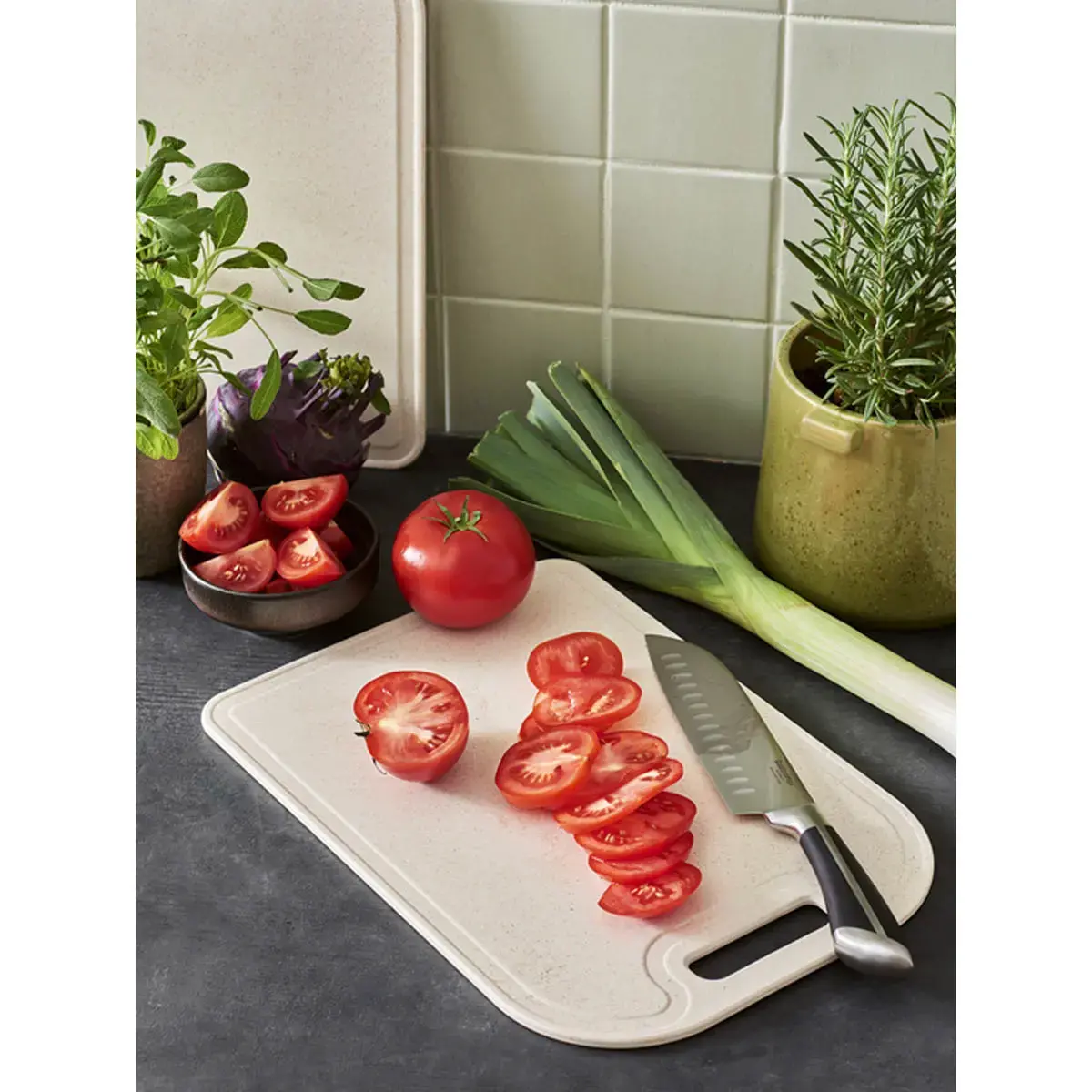 Planche à découper BIO, 250 x 150 mm, crème - Gastromax