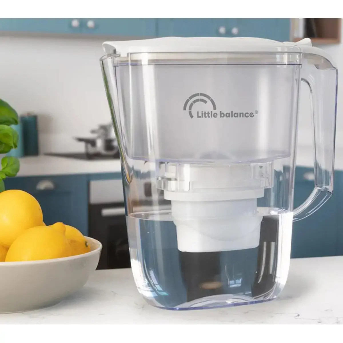 Carafe filtrante Claire + 6 cartouches - Little Balance