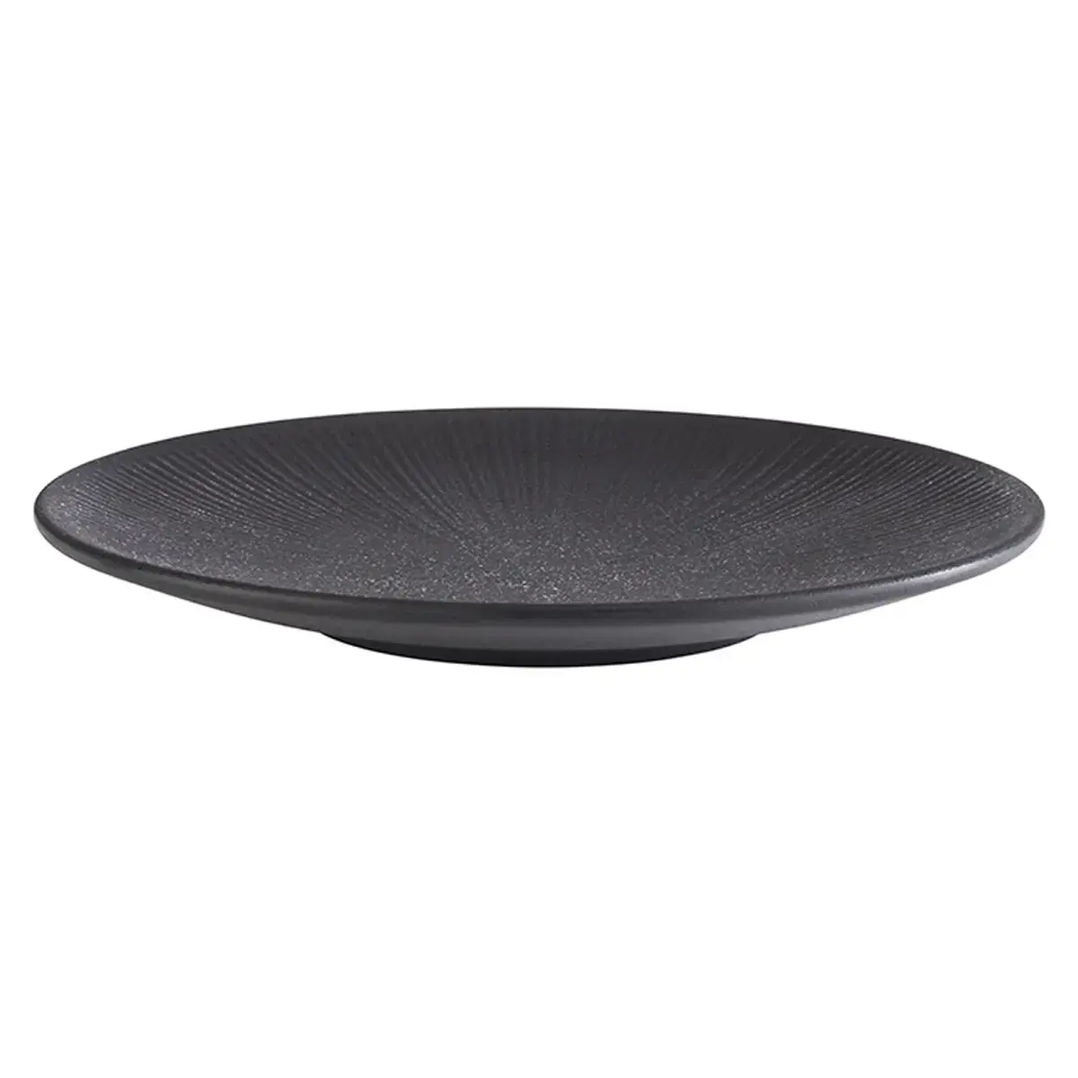 Assiette plate NERO, diam&egrave;tre 330 mm, noir - APS 