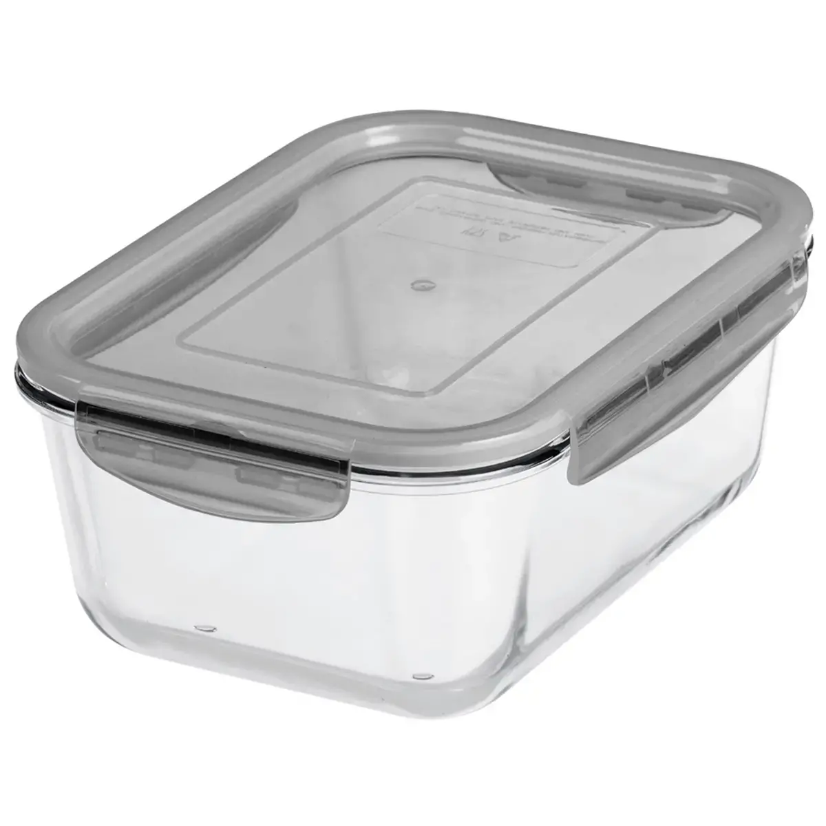 Boîte de conservation en verre, 0,75 litre, gris - Gastromax