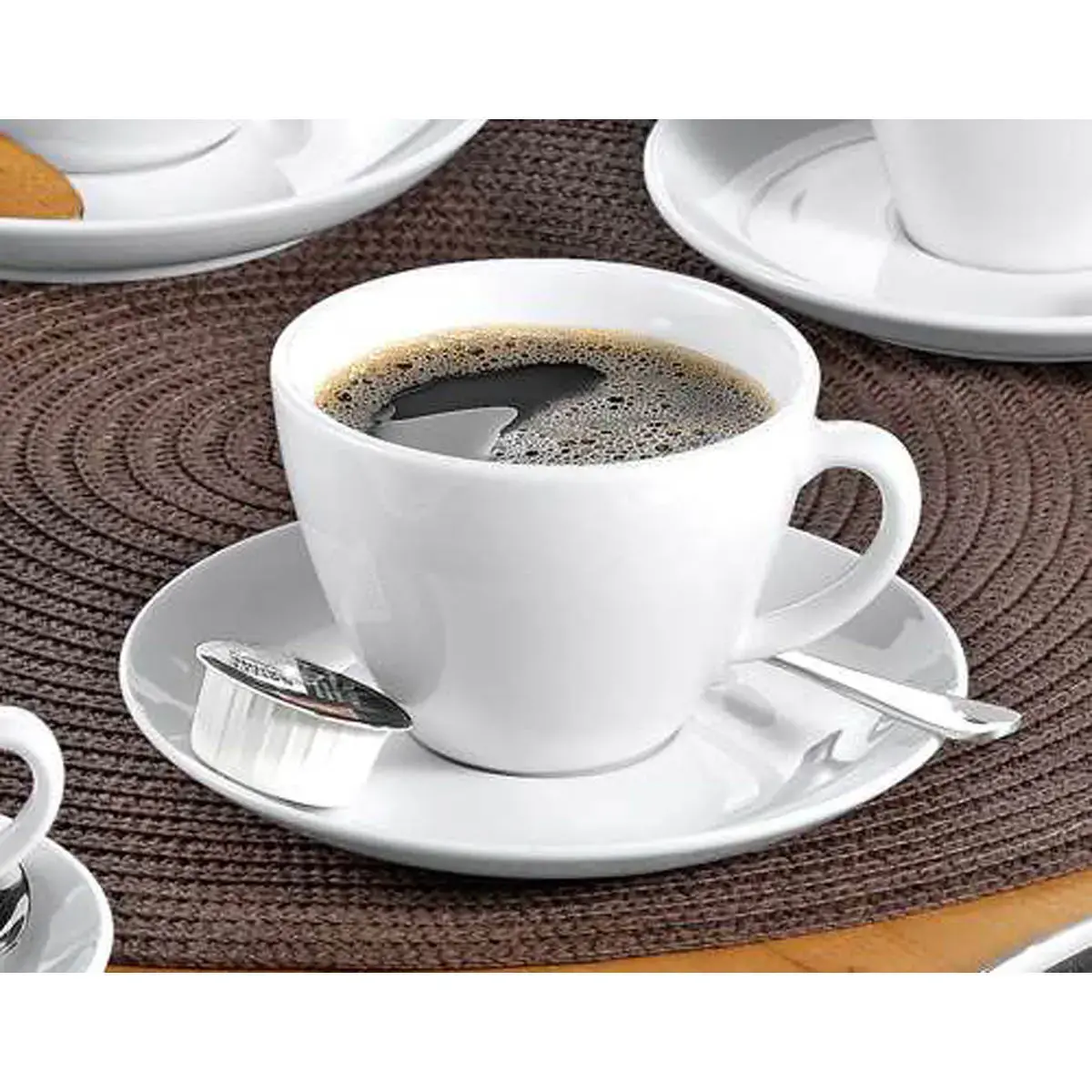 6 Tasses à café 'Bistro', blanc - Esmeyer