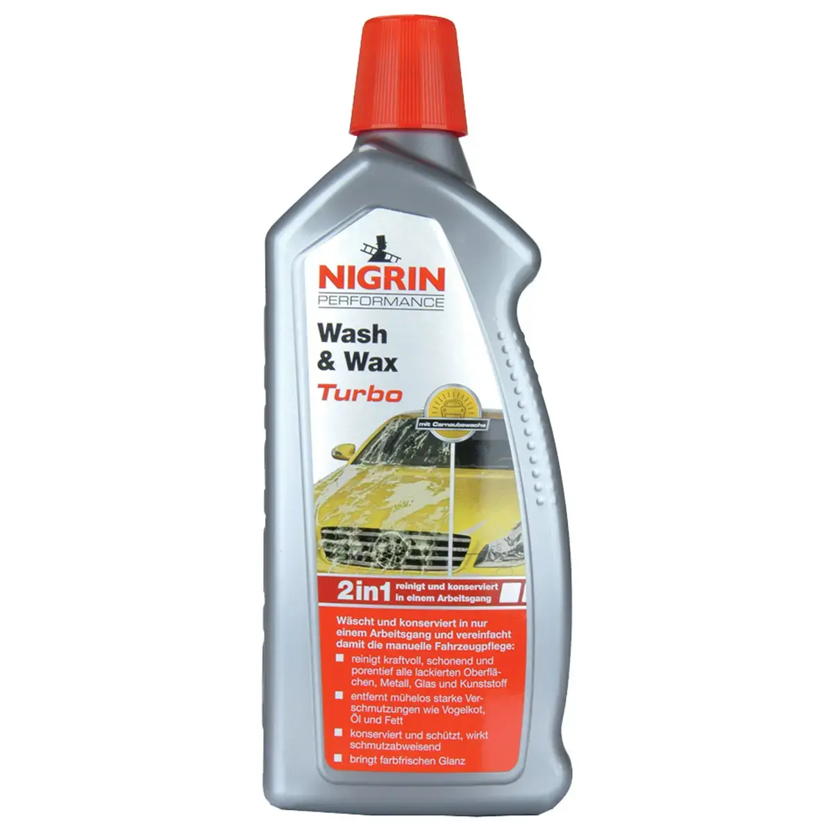Shampoing auto turbo NIGRIN Performance Wash & Wax, 1 litre 