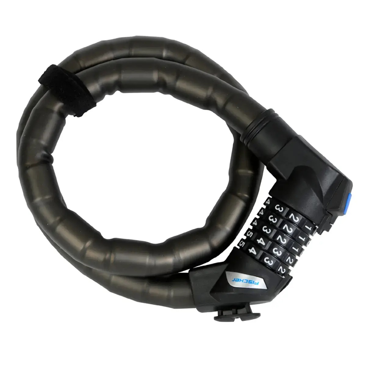 FISCHER Chaîne antivol pour vélo, longueur: 900 mm, noir
