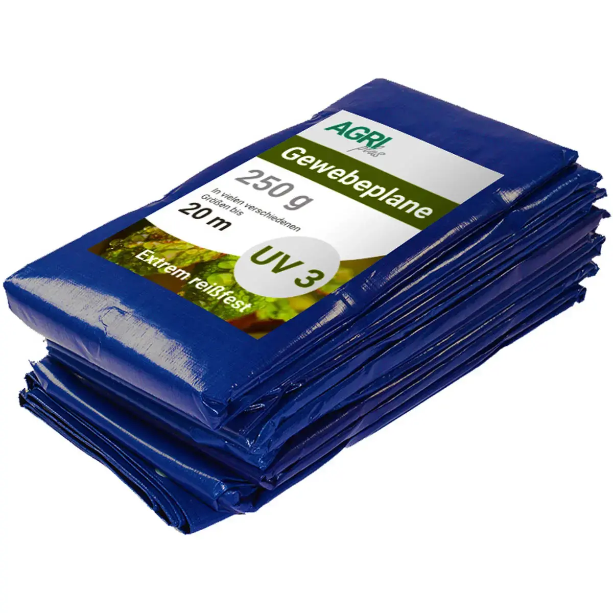 AGRIplus Bâche toile avec oeillets, 4 x 6 m, 250 g/m2, vert
