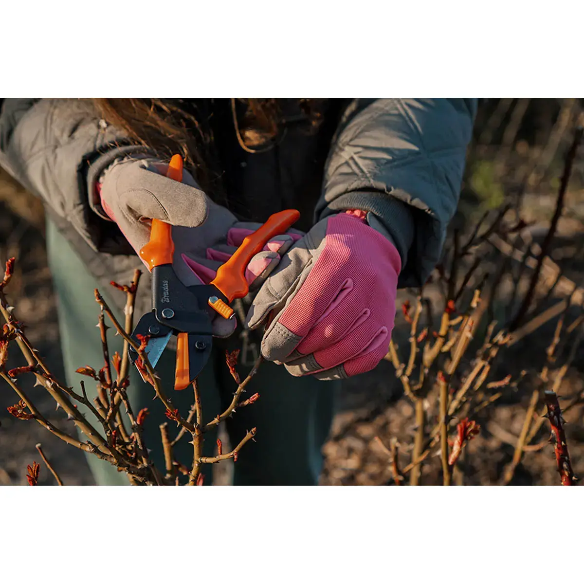Bradas Ciseaux de jardin multifonction V-SERIES, orange 