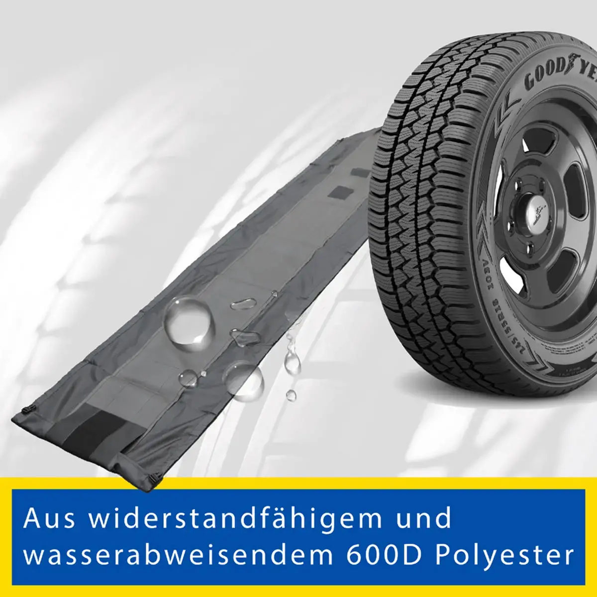 GOODYEAR Jeu de housses de protection pour pneus, 4 pièces