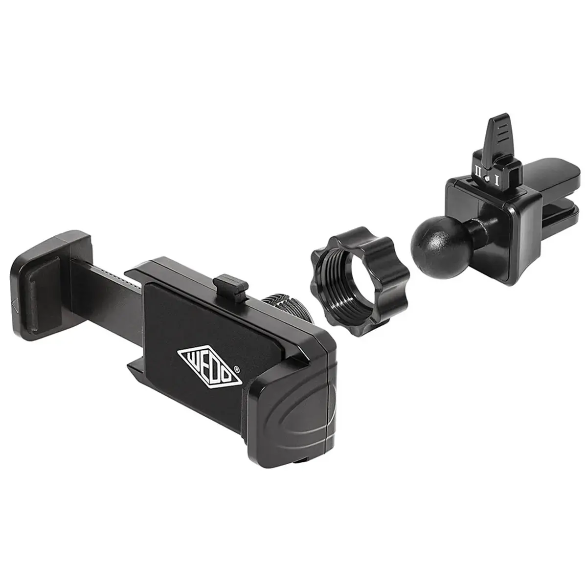 WEDO Support de smartphone pour voiture 'Clip-it plus', noir 