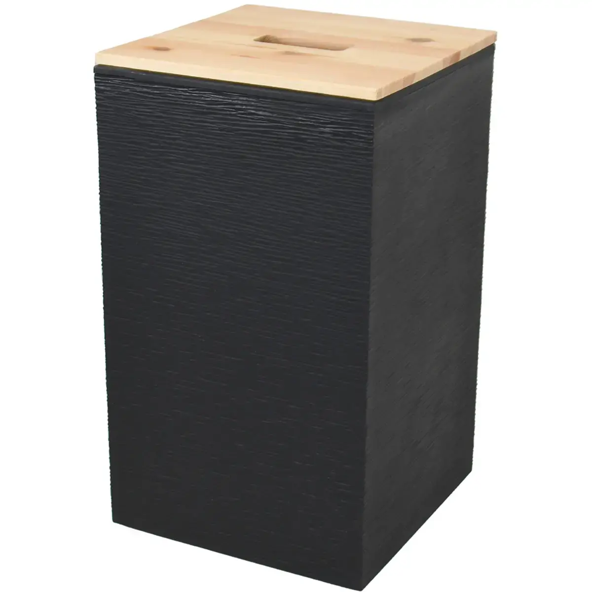 EDA Bac pour granulés de bois, 36 litres, noir
