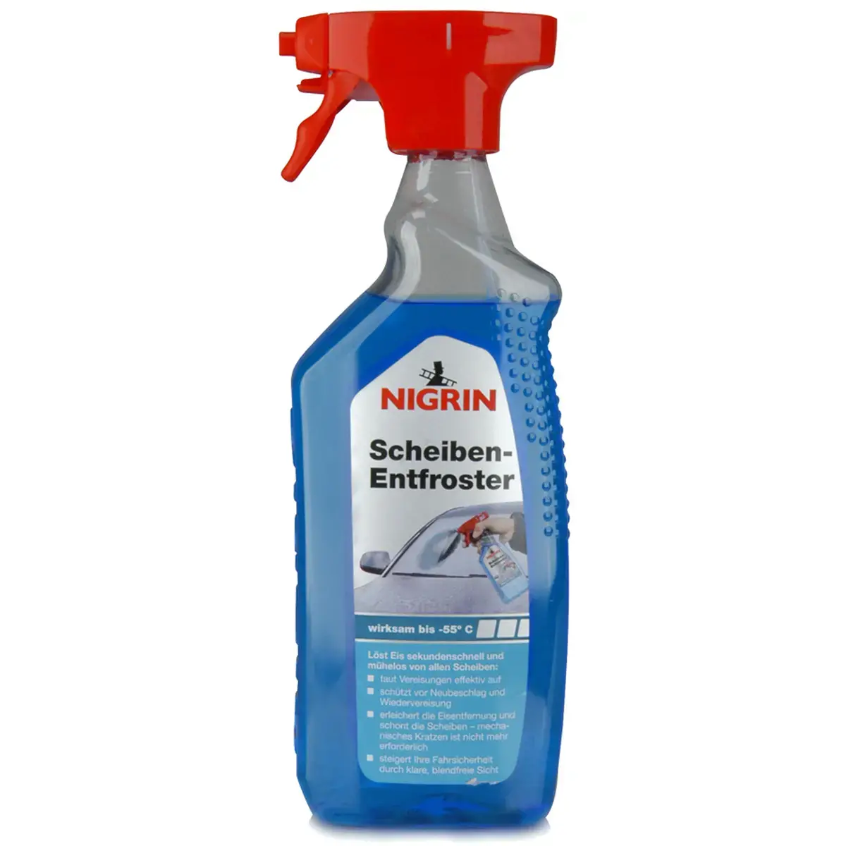 D&eacute;givrant pour pare-brise NIGRIN, 2 pulv&eacute;risateurs &agrave; pompe de 500 ml 