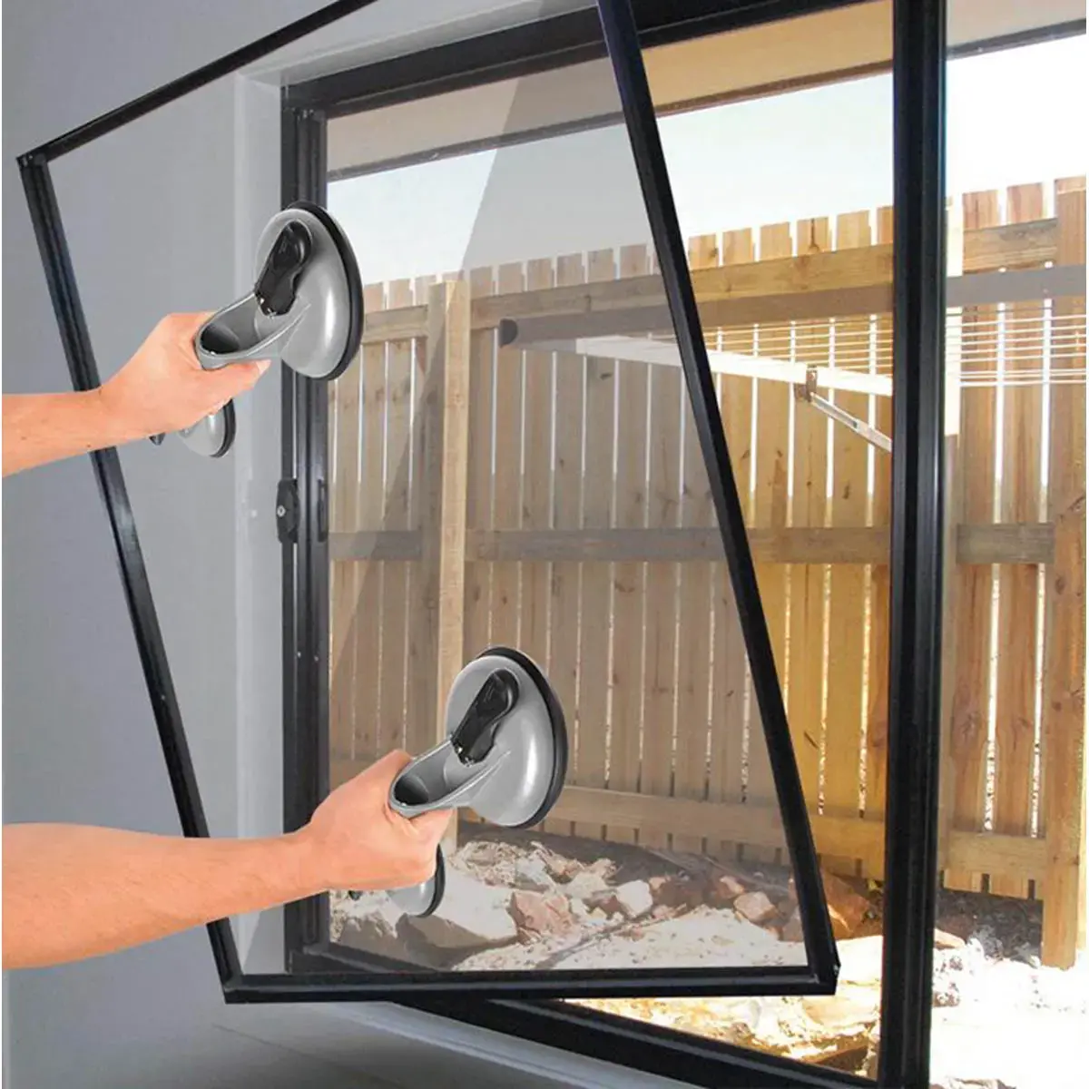 Ventouse de levage Aluminium - double - charge: 80/100 kg - IWH