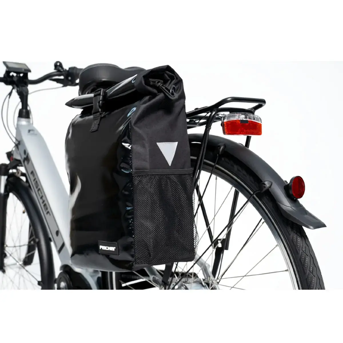 FISCHER Sacoche de vélo type coursier, noir