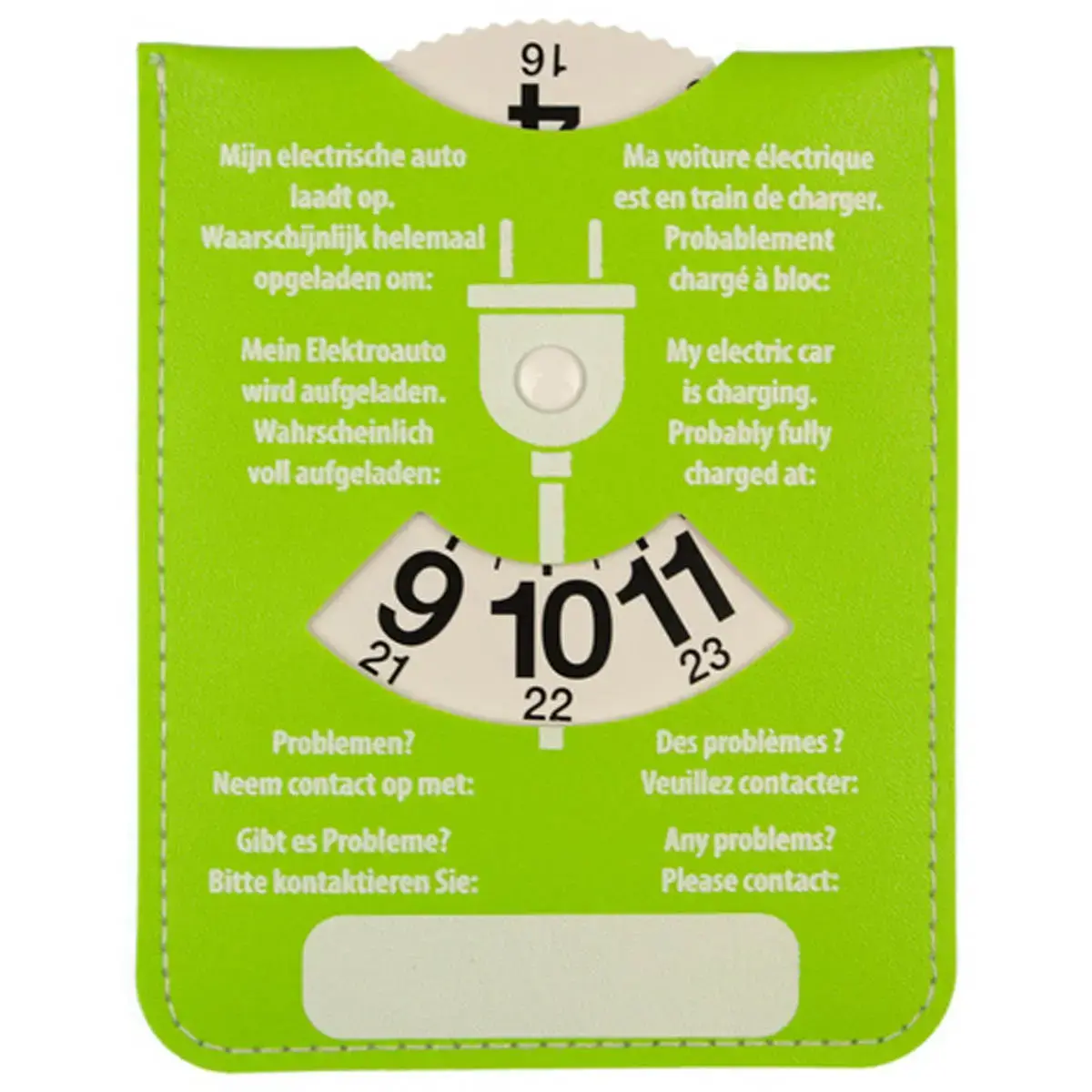 kangaro Disque de stationnement et de recharge, bleu/vert