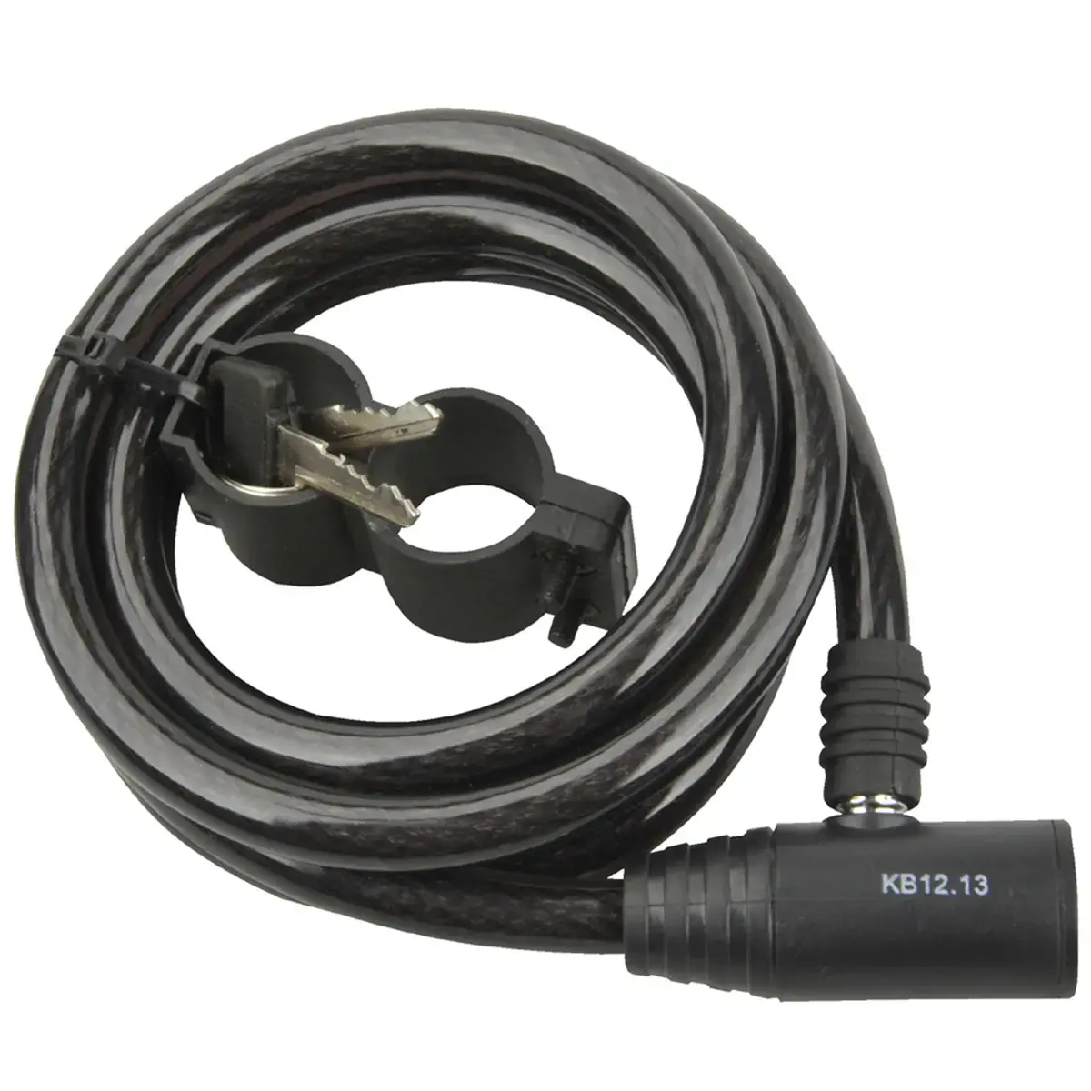 C&acirc;ble antivol pour v&eacute;lo - longueur 1800 mm - Noir - Fischer 