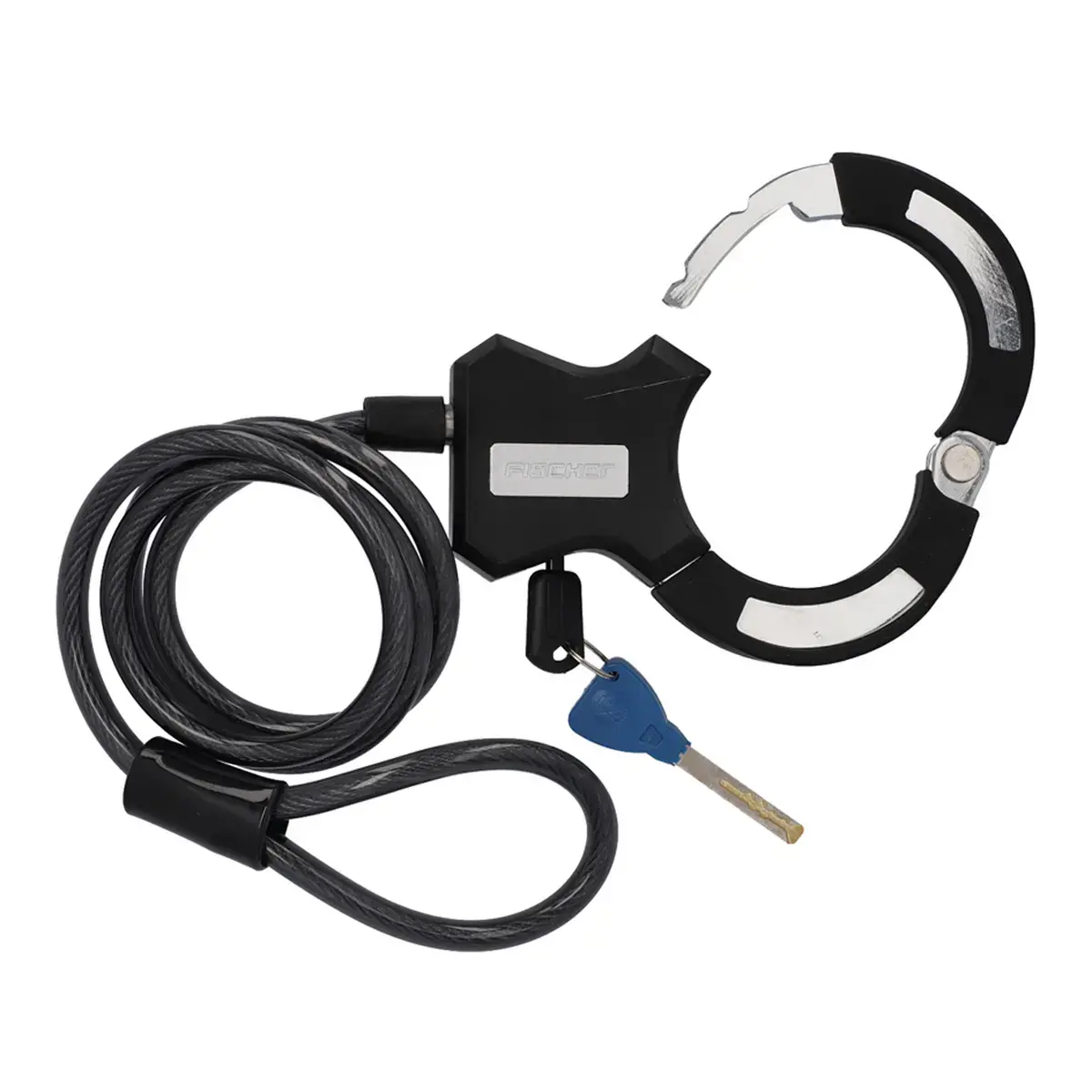 Antivol-menotte pour v&eacute;lo - longueur 1200 mm - Fischer 