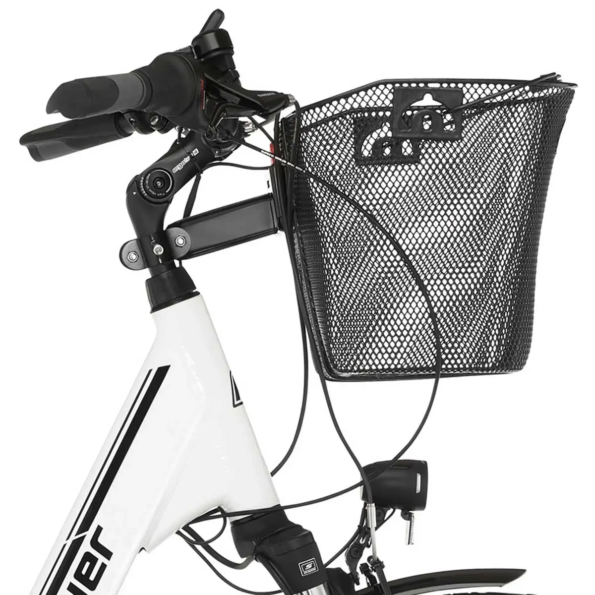 Panier de guidon pour vélo - fixation rapide - Noir - Fischer