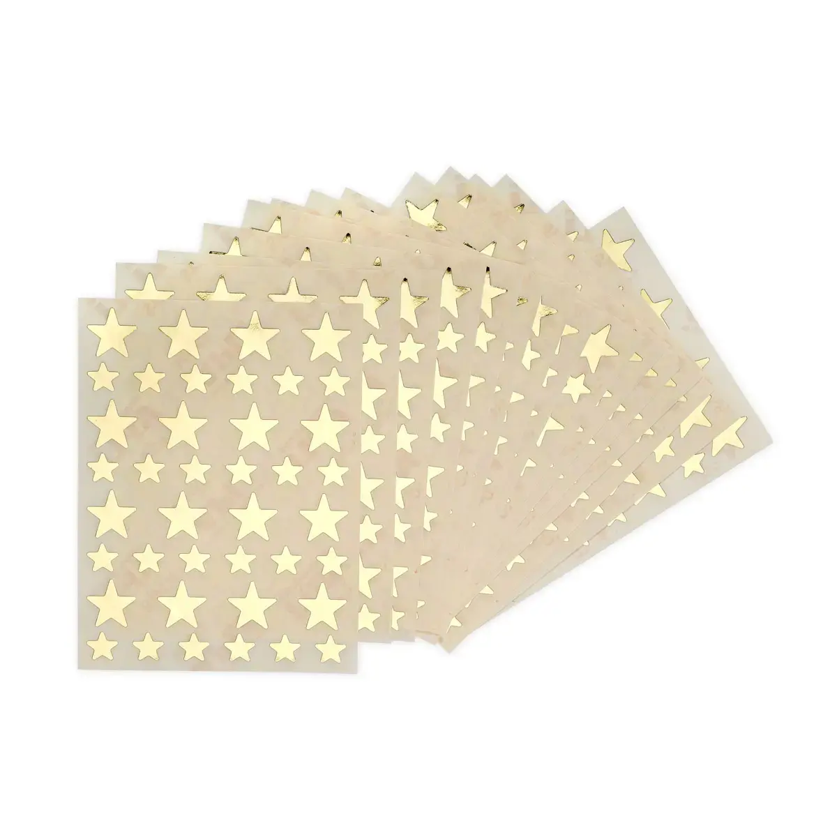 Gommettes étoiles or 17 feuilles - Apli