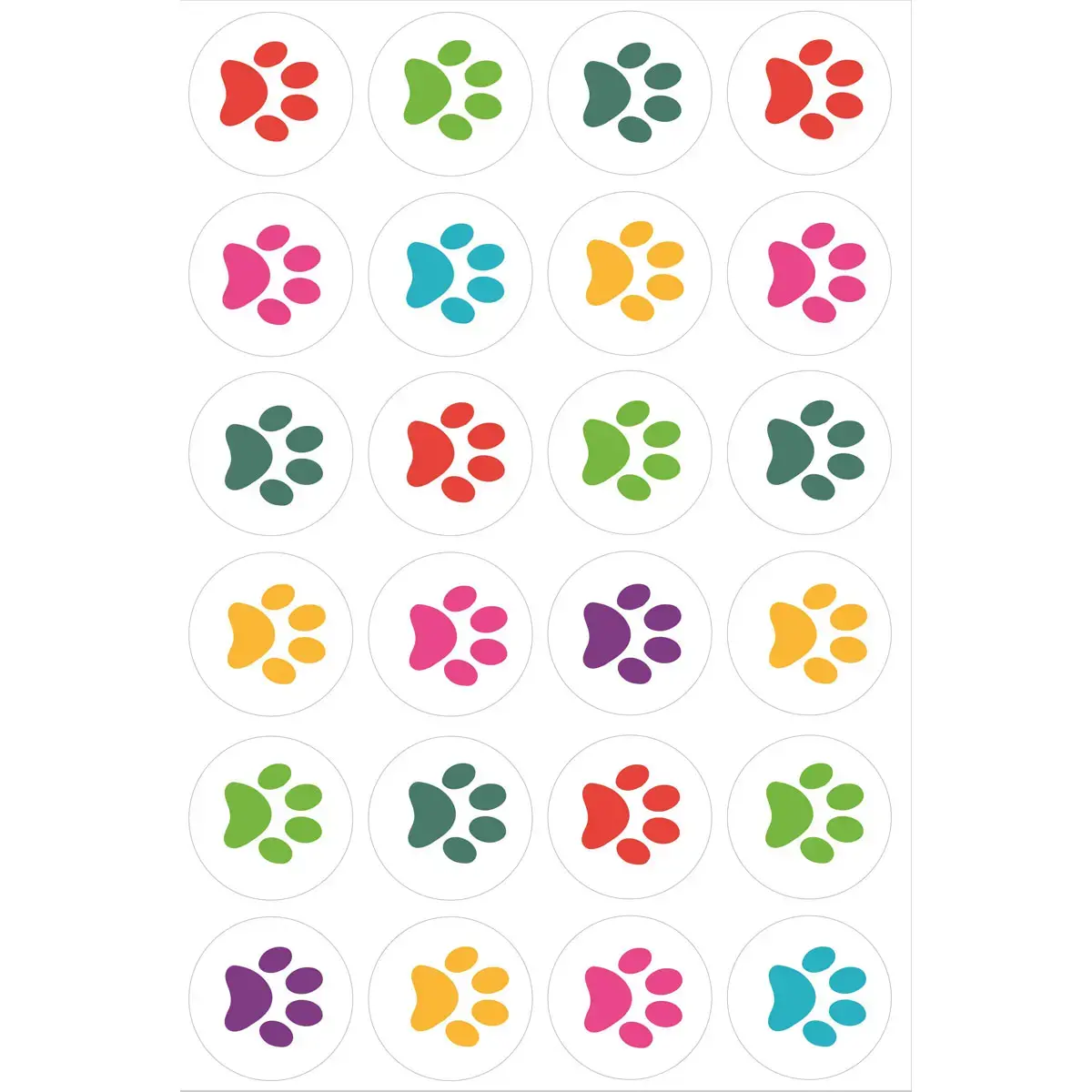 Gommettes empreintes de chat - 288 unités - Apli