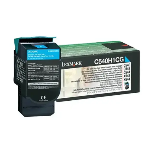 Toner LEXMARK HC C540H1CG Cyaan