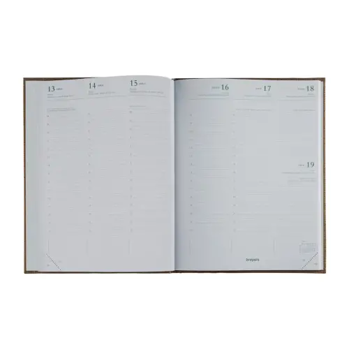 Weekagenda Brepols  Kazar 17,1x22 cm -2 kleuren 