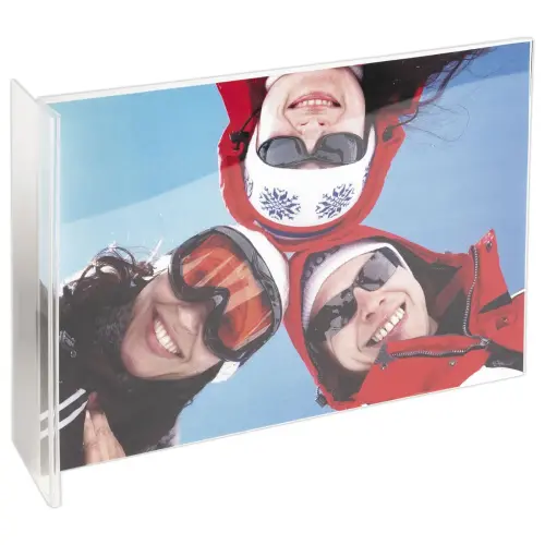 T-vormige rechte display transparant -A4-formaat 