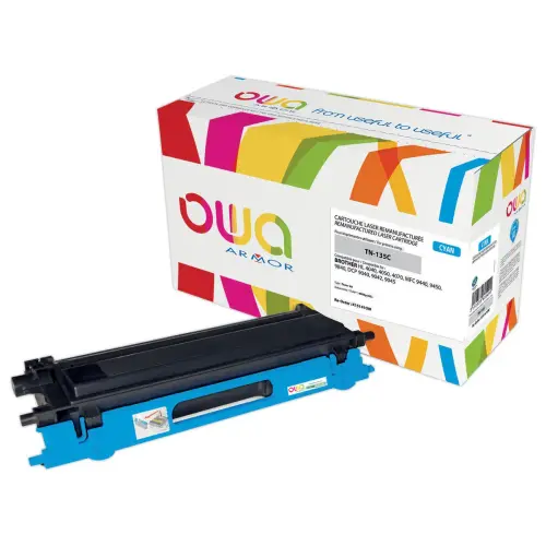 Lasercartridge BROTHER TN135C Cyaan compatibel ARMOR
