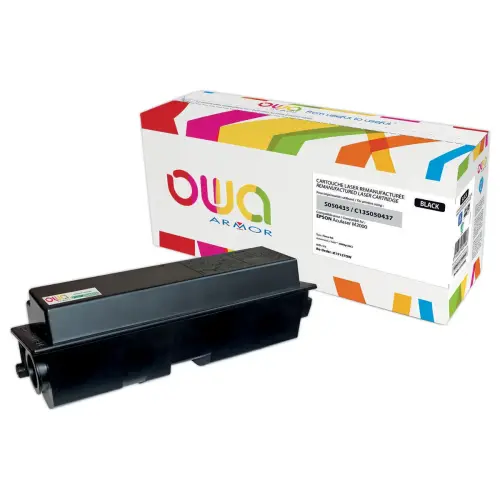 Lasercartridge EPSON S050437 - zwart- compatibel ARMOR