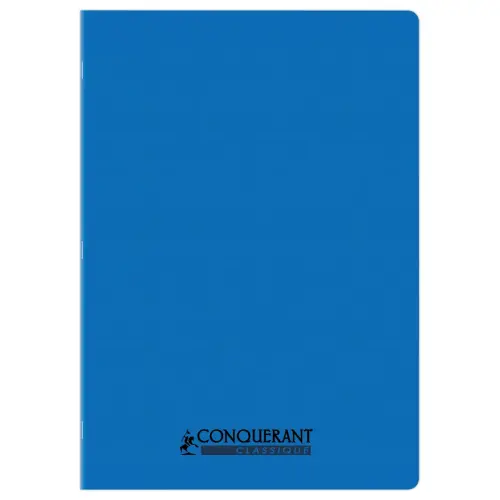 Polypropyleen schrift met nietjes 96 pagina's SEYES 210x297 90g blauw 