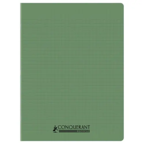 Polypropyleen schrift genaaid 96 bladzijden SEYES 240x320 90g - 90% gerecycleerd groen