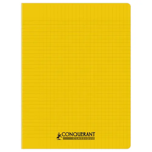 Polypropyleen schrift, genaaid, 48 pagina's, SEYES, 240x320 mm, 90g, geel