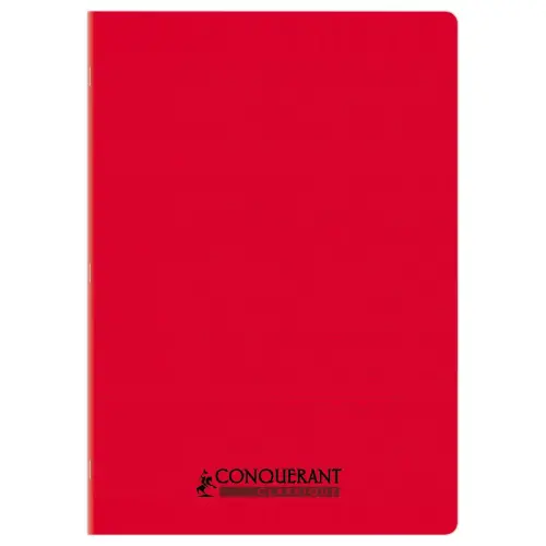 Polypropyleen schrift met nietjes 96 pagina's SEYES 210x297 90g rood