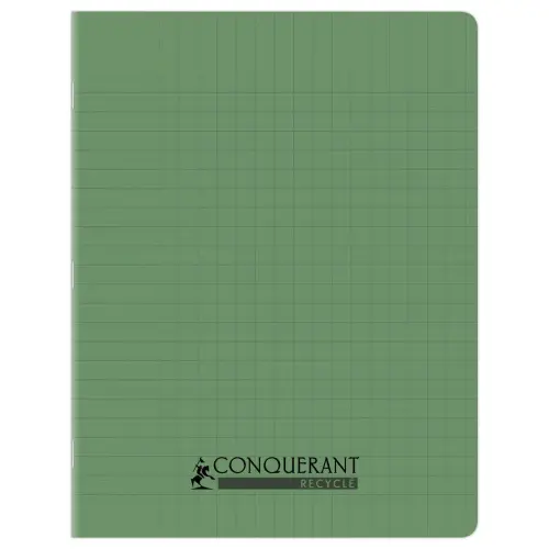 Polypropyleen schrift, genaaid, 96 pagina's SEYES 170x220 90g - 90% gerecycleerd groen