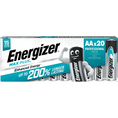 20 Alkaline batterijen LR6 (AA) Max Plus - ENERGIZER