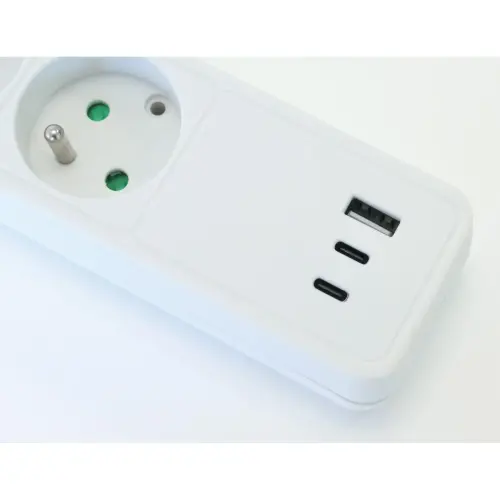 Stekkerdozen met 5 stopcontacten - Met USB en schakelaar - Kabel 1,5 m 