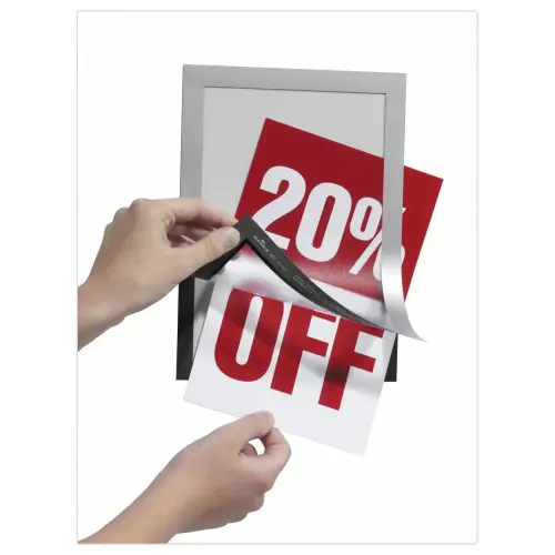 2 Duurzame zelfklevende displayframes - A4 - Wit