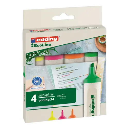 ECOLINE markeerstift E24 - Brede punt - Groen - EDDING