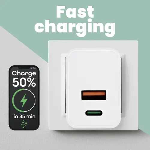 Internationale USB-netlader 20W