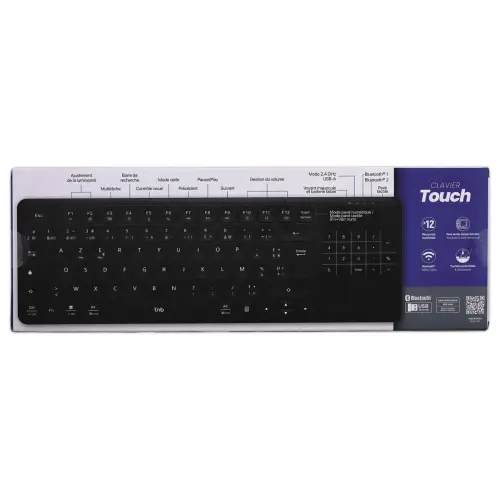 Draadloos oplaadbaar SLIM TOUCH-toetsenbord met geïntegreerd touchpad