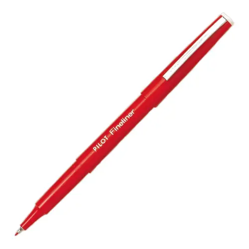 Fineliner viltstift - Fijne nylon punt - Rood - PILOT