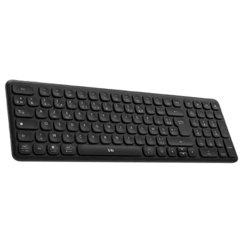 Draadloos oplaadbaar SLIM PRO Azerty-toetsenbord - Zwart