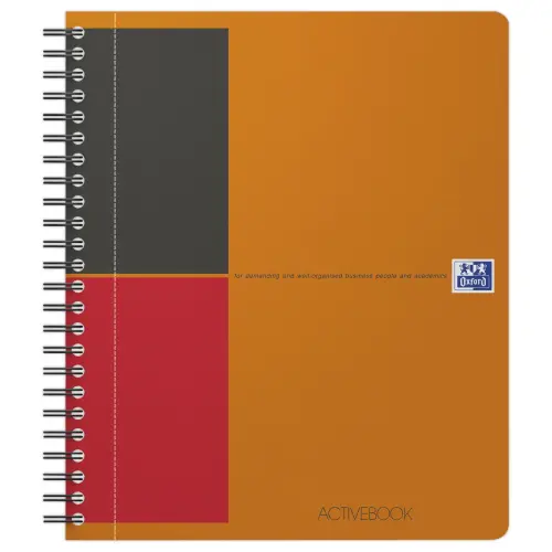 Spiraalschrift Activebook International - A5+ - 160 pagina's - Gelijnd - OXFORD