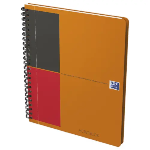 Spiraalschrift Activebook International - A5+ - 160 pagina's - Gelijnd - OXFORD