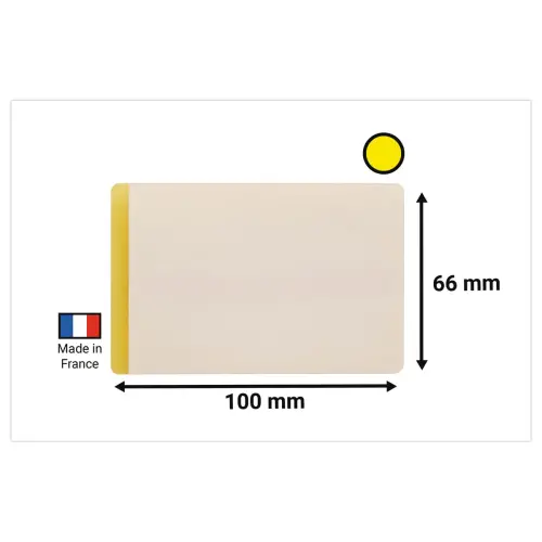 50 Zelfklevende logistieke hoezen - 10 x 3,8 cm - Blauw - DURABLE