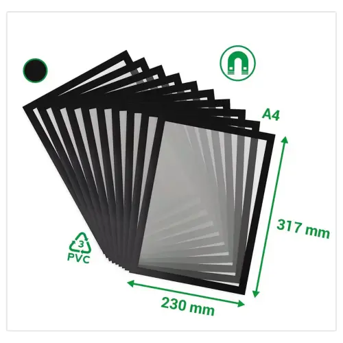 2 Zwart magnetisch A4 Magneto kader - Tarifold
