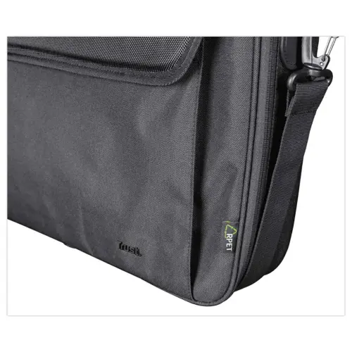 Atlanta 15,6" Eco zwarte schoudertas 