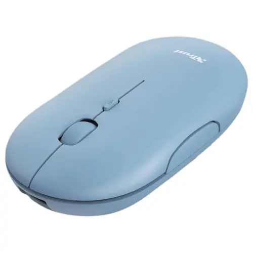 Ultradunne oplaadbare draadloze PUCK-muis, blauw 